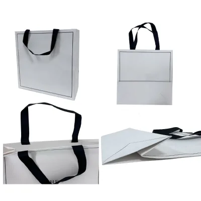 Recyclable Biodegradable Customizable Kraft Paper Handbag Modern Luxury Style Screen Printing Custom Color for Photo Frame