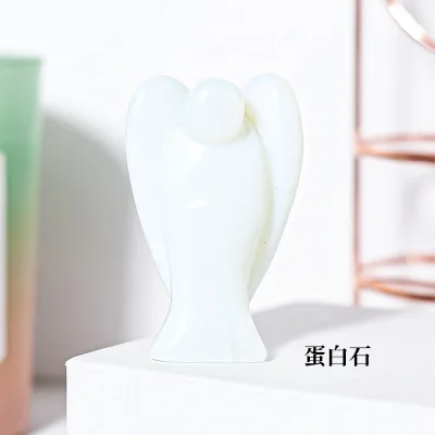 HY Hot Selling High Quality Opalite Angel Crystal Wholesale Gemstone Spiritual Angel