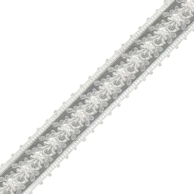2026 Hot Style Water Soluble Lace Curtain Embroidery Lace Direct Sales Good Price Leaf Lace Fabric
