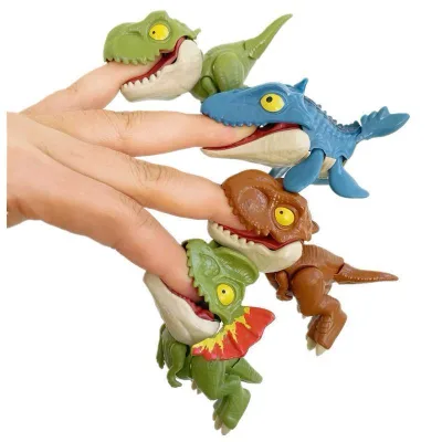Wholesale Top Sale Kids Fidget Dinosaur Toys Creative Funny Game Simulated Tyrannosaurus Rex Finger Biting Dinosaur Toy