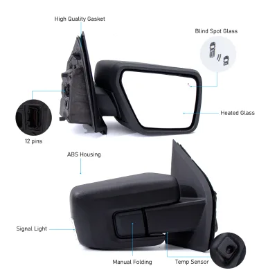 Factory Outlet Manufacturer Wide Angle Rear View Mirror for F-series 2021-2023 ML3Z17683SA