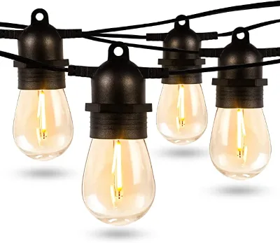 UL E12 S14 48FT 15LT Commercial Garden Party Patio Light Waterproof New Style No Drop[on Line]