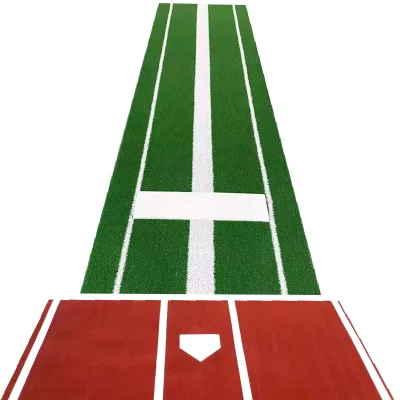 Factory Outlet Pro Baseball Batting Hitting Mat  12x6ft and  Softball Pitching Mat  10x3ft , Baseball Mound