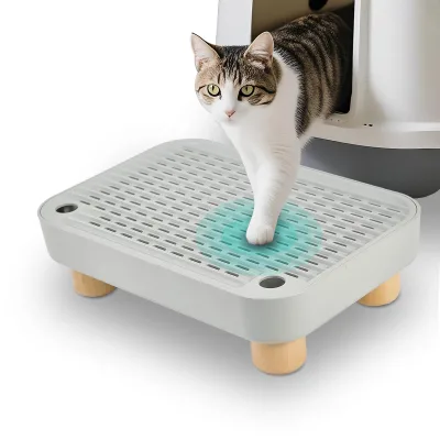 Anti-slip Cat Litter Box Step with Filter Function for Self-Cleaning Cat Litter Box Easy to Clean Cat Pedal Step Stool Ideal