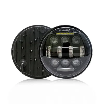 Hot-selling 5.75 Inch Motorcycle LED Headlights and Daytime Running Lights Cross-Border Far Light Integration Spotlights