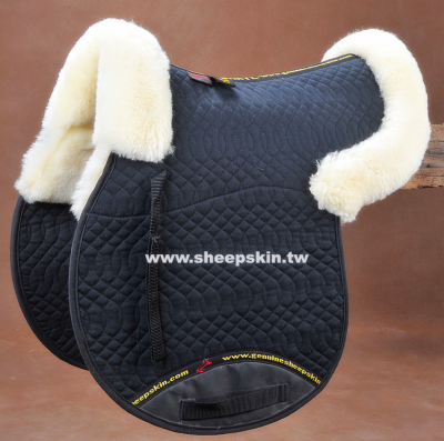 Wave Quilting Cloth Saddle Pad Sheepskin