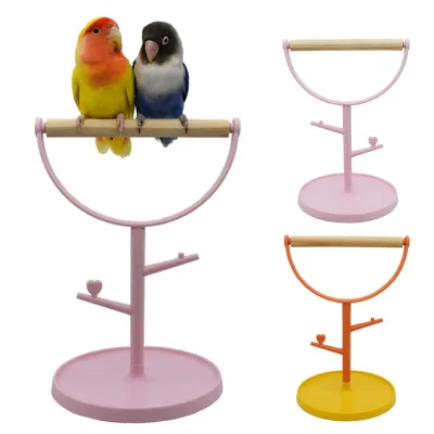 Colorful Small Bird Perch Bird for Play Stand Training Cage for Cockatiels Conures Parrot Play Stand
