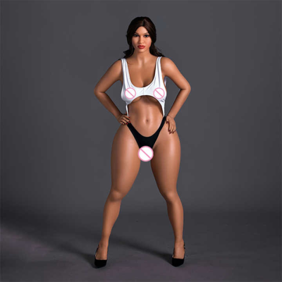 Big Breast European Face Lifelike Fat Ass Women Tan Color Real Sex Dolls for Male