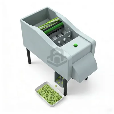 High Efficiency Edamame Sheller Machine with Low Breakage Rate for Commercial Use
