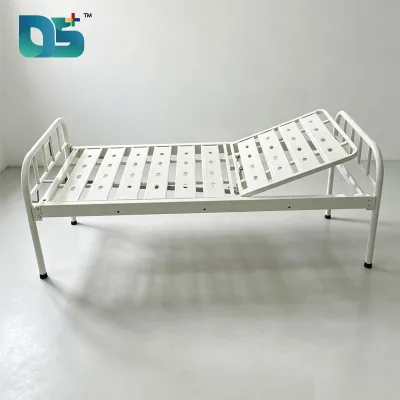 Heavy Duty Two Crank Adjustable Backrest Paralyzed Disabled Patient Foldable Side Rail Manual Elderly Care Bed