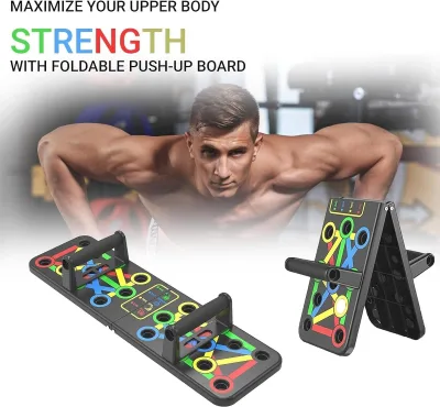 Color Coded 62cm-18cm Workout Trainer Plate Compact Design Push up Rack Board OEM Available