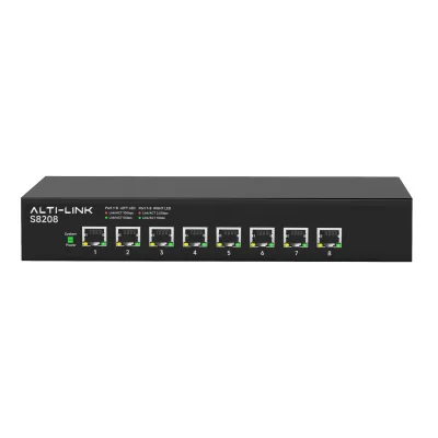 ALTI-LINK 8-Port 10Gb RJ45 Copper Unmanaged Switch Cost-Effective 10G Wireless Switch with RTL 9303 Chipset Solution in Stock