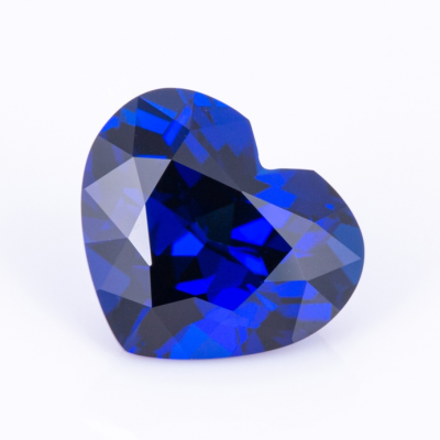 Heart Shape  Lab Grown Royal Blue Sapphire  Hydrothermal  RoyalBlue Sapphire Stone