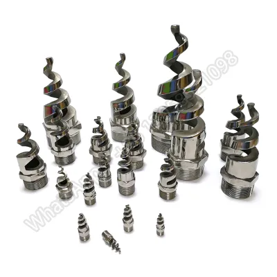 FY Stainless Steel Extra-large Flow Passage Full-cone Spray Nozzles , Dust Removal Spiral Cooling Nozzle, High Pressure Nozzle