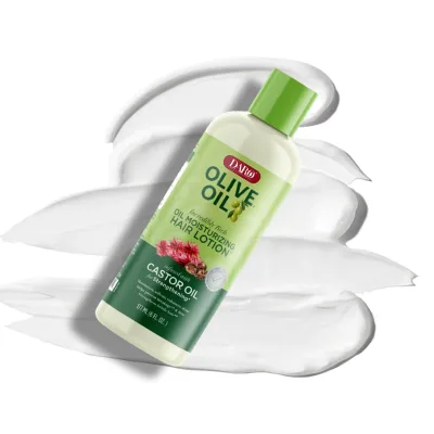 Olive Oil & Black Castor Oil Curly Hair Lotion Professional Moisturizing Repair Nourishing Hair Lotion for Curly Hair