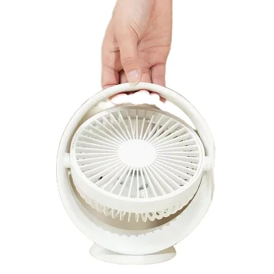 Rotatable Foldable Mini Desk Fan with Clip for Car & Home Use Rechargeable USB/Battery Powered Portable 3-Speed Digital Control