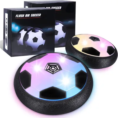 DWI LED Hover Soccer Ball Air Power Training Ball Air Soccer Indoor Floating Soccer Ball with LED Light and Upgraded Foam
