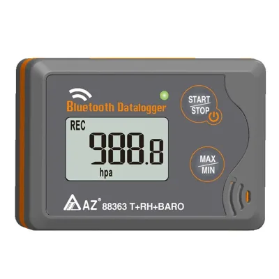 AZ88363 Bluetooth 40 Barometric Pressure RH% Temperature Wireless Data Logger 0.5 Accuracy Barometric Temperature Humidity