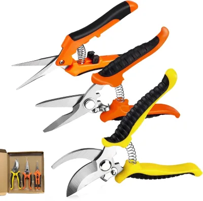 Branch Gardening Shears Set Branches Grafting Fruit Picking Garden Multi-Purpose Tool 3 Pack Garden Pruning Shears