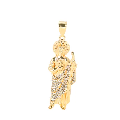 14k Oro Laminado San Judas Tadeo Jewlery San Judas Pendant