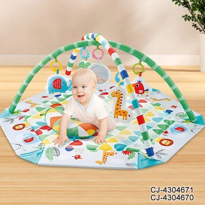 Baby Hexagonal Ball Pool Game Mat Ocean Ball Pillow Set Multi-functional Baby Fitness Frame