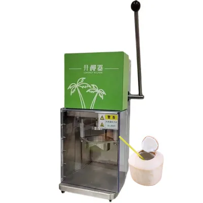 Green Coconut Opening Machine Young Coconut Top Cutting Machine Fresh Green Coconut Opener