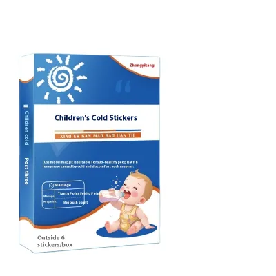 Children's Cold Health Patch Round Gel Acupoint Navel Patch with Herbal Honey for Runny Nose Stuffy Nose Cough-Wholesale