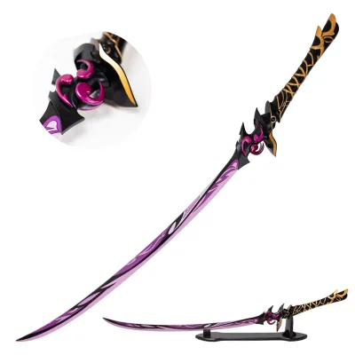 Hot Game Genshin Impact Weapon Replica Raiden Shogun Baal Samurai Katana Sword 109cm 1.9kg Toys Katana