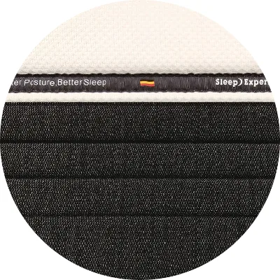 Classic Black-White Layered Mattress Border Fabric