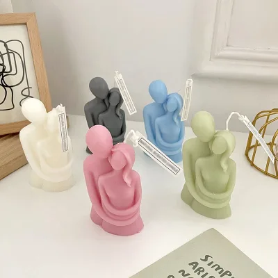 Ins Romance Art Candles Qixi Festival Romantic Couple Cuddle Incense Candles