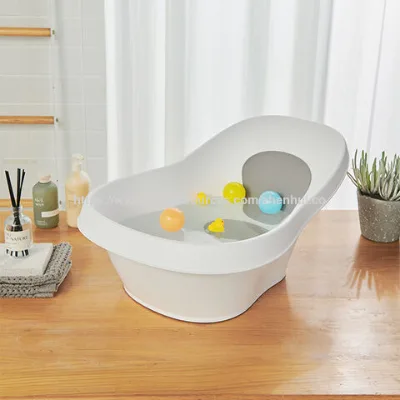 Baby bathtub, newborn baby bathing tub, household use, with support for sitting and lying, suitable for hotels and nurseries