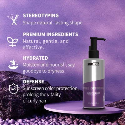 Wholesale Modern Ecokos Curly Cream 2 Scented Private Label Smoothing Wave Curly Hair Cream