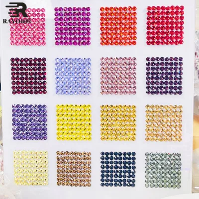 Wholesale Hotfix Rhinestone Shiny Crystal  16 Cutting in Different Colors  Fashion Accessory Decoration for Garments Rhinestone