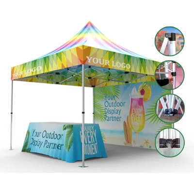 Promotional Branded Tent Gazebo Folding 3x3 Pop up Tent Party 10 X 10 Alloy Retractable Tent
