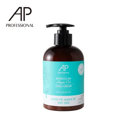 Best Selling Private Label Curly Hair Product Treatment Wholesale AP Hydrolyzed Keratin Argan Oil Natural Curly Hair Care Cream