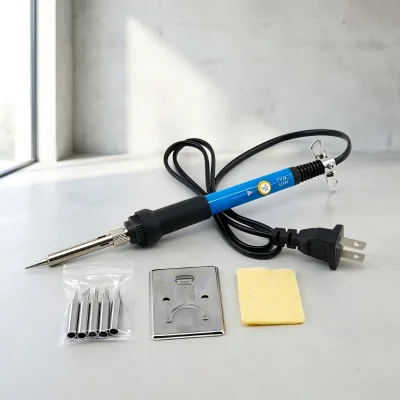 Temperature-Adjustable Set Household 60W 80W Digital Display Electric Soldering Iron Pen Type Fast Heating Repair Crafts or Diy