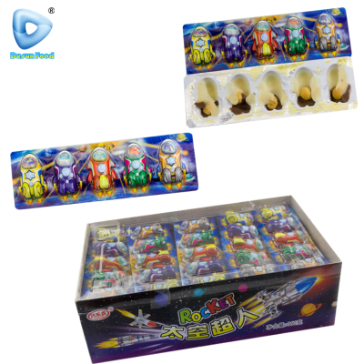 Hot Selling Halal Delicious Rocket Shape Sweet Chocolate With Biscuit