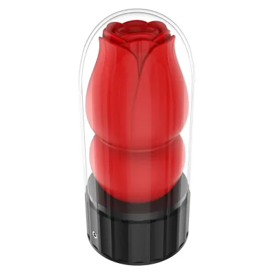 Wholesale Rose Heated Penis Trainer USB Rechargeable Masturbator Erotic Adult Products Masturbation Cup