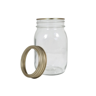 16oz Mason Jar with Lid Preserving Glass Storage Jars Canning Jar Storage Bottles