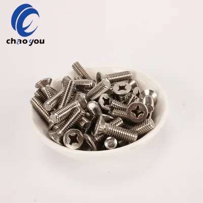 Umbrella Flat Head Cross Screw M3 M4 M5 M6 M8 6-90mm Stainless Steel Cross Recessed Countersunk Head Screw