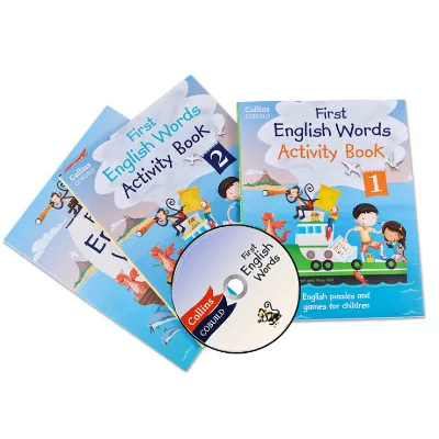 Children Activity Book Soft Cover Collins First English Word for 3 8 Kid