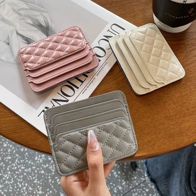 Custom Fashion Woman Business Bank Credit Card Holder Mini Women's Wallet 7 Inch No Closure Made 2026 New Design Durable
