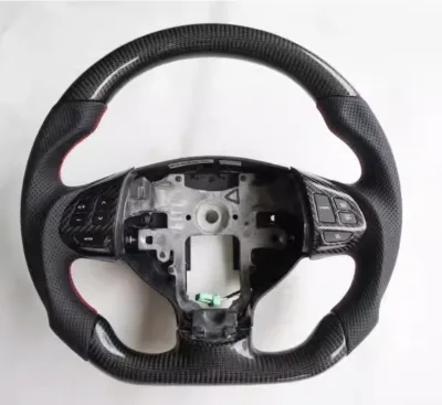 YLD Customized Forged Carbon Fiber Steering Wheel for Mitsubishi Outlander Racing Style Sports Design