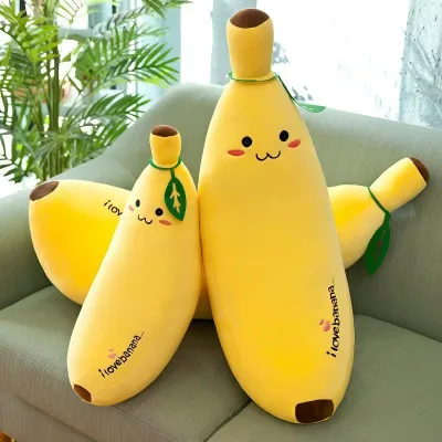 Wholesale Custom Cute Large Banana Plush Toys Baby Stuffed Animals Toys Doll Throw Pillow for Kids Customize