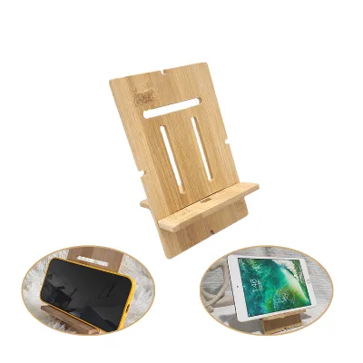 Hot Selling Portable Holder Mobile Phone Holder Stand Bamboo Mobile Phone Holder for Phone Ipad