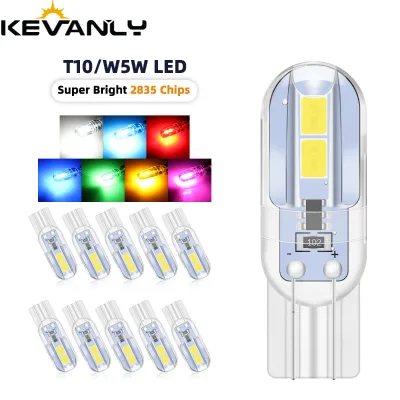 T10 LED Bulb 2835 4SMD 168 194 Strobe Light 12V Car Interior Dome Light Super Bright for Car Reading Lamp Width Indicator Light