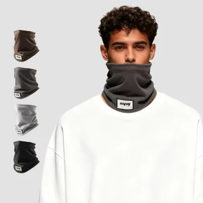 Men's Autumn Winter Thickened Warm Windproof Neck Protection Skiing Riding Cycling Mask