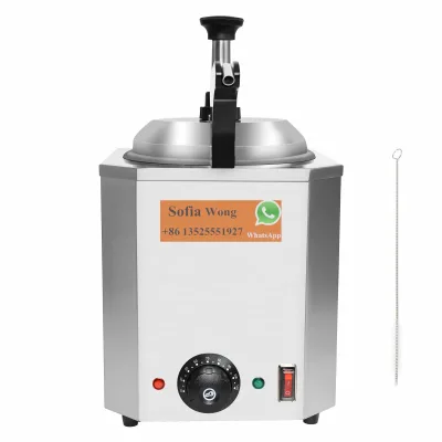 Hot Cheese Dispenser Single or Double Head square Stainless Steel Electric Sauce Pump Chocolate Insulated Box