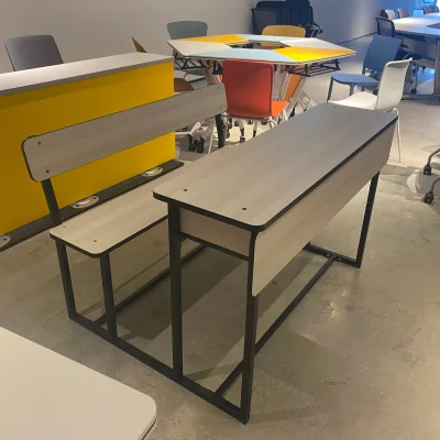 HongJi Hot Sale Wood Contemporary High School Chairs for School College Classroom Use Good Price Model TC-C35+TC-Z35