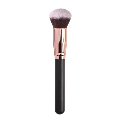 Black Makeup Brush Custom Logo Foundation Brush Single Slanted Makeup Brushes